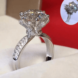 Bague Magnolia en argent sterling 925 avec Diamant 2 CARATS 💎