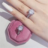 Bague Magnolia en argent sterling 925 avec Diamant 2 CARATS 💎