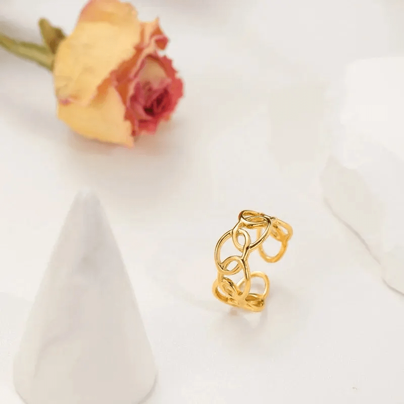 Bague Ajustable Entrelacé Swirl - LORIELE