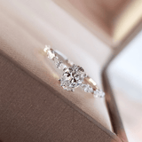 Bague d'éternité Aurore en Argent 925 - Diamant Moissanite 1 Carat 💎