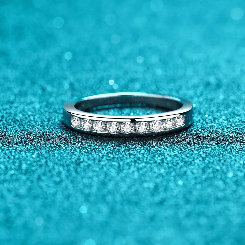 Bague Clarté Épurée En Argent Sterling 925 - Diamant Moissanite 1 Carat 💎Loriele™