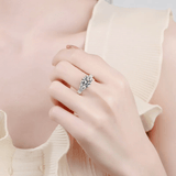 Bague Solitaire Éclat Divin En Argent Sterling 925 - Diamant Moissanite 1 Carat 💎Loriele™