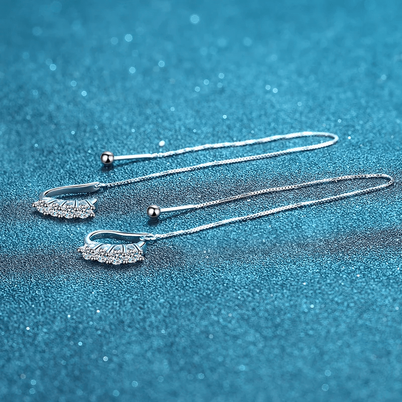 Boucles D'oreilles Chaine d'argent