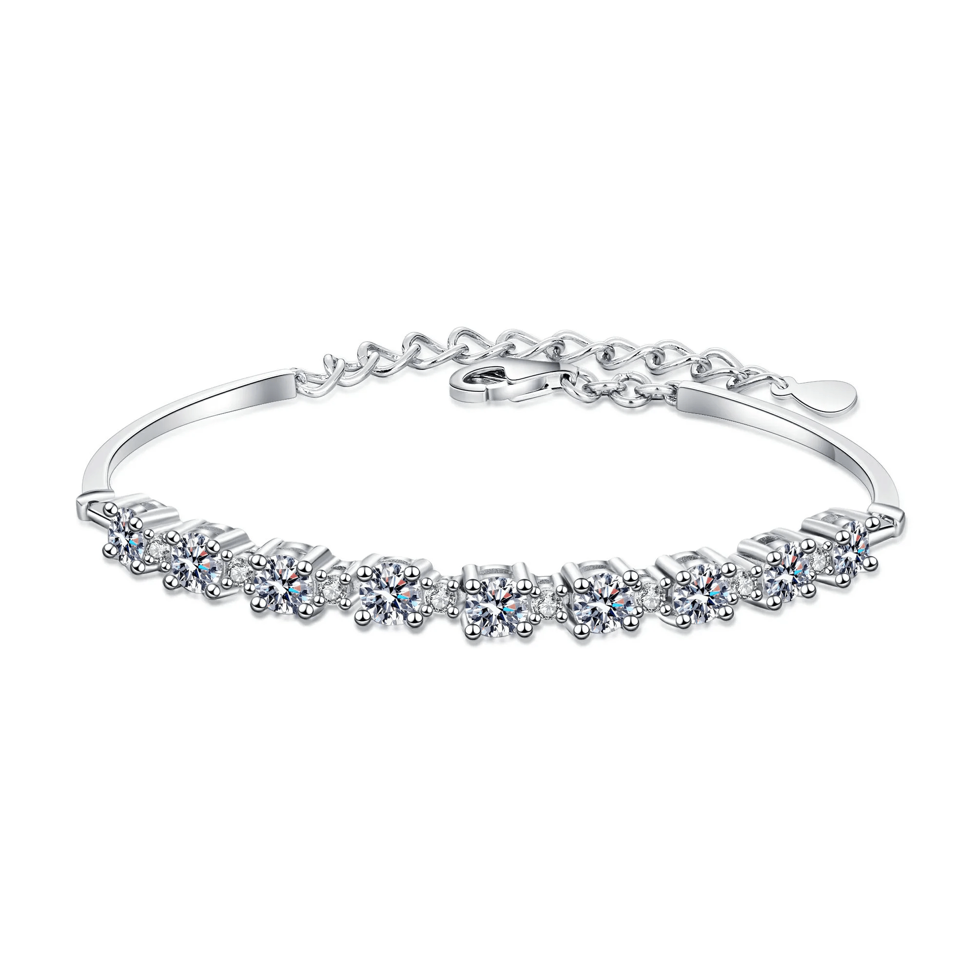 Bracelet Purity Prism en Argent Sterling 925 avec Diamants Moissanite 💎