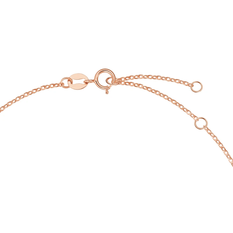 Collier Or Rose Floramantis 18ct - Diamant Moissanite 1 Carats💎Loriele™