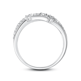 LORIELE - Bague Lumière Intertissée en Argent Sterling 925 - Diamant Moissanite 1 Carat 💎