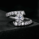 LORIELE - Bague Griffe d'Éclat en Argent Sterling 925 - Diamant Moissanite 1 Carat 💎