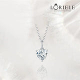 Collier Cœur Radieux en Argent Sterling 925 - Diamant Moissanite 1 Carat 💎
