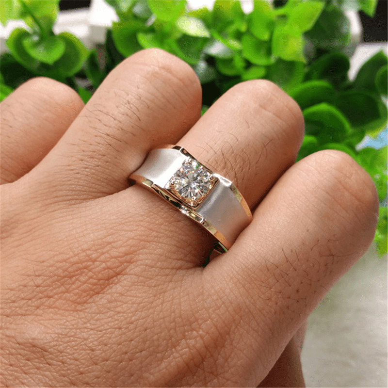 Bague Solitaire Gaïa Plaqué Or - Diamant Moissanite 1 Carat 💎