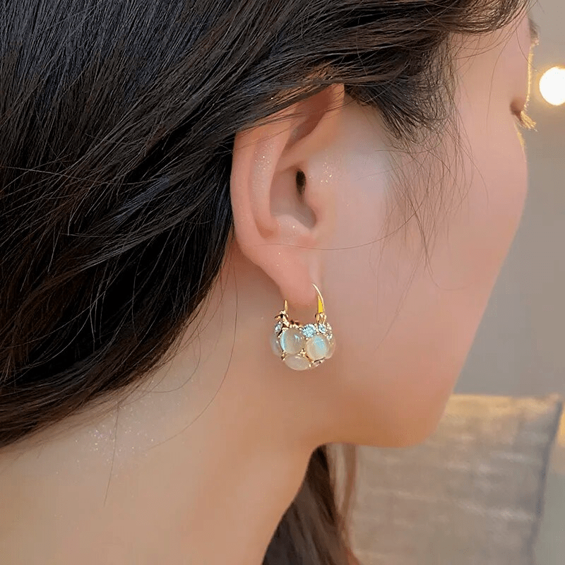 Boucles d'Or Perlées Lustré Plaqué Or 18 Carats🦪