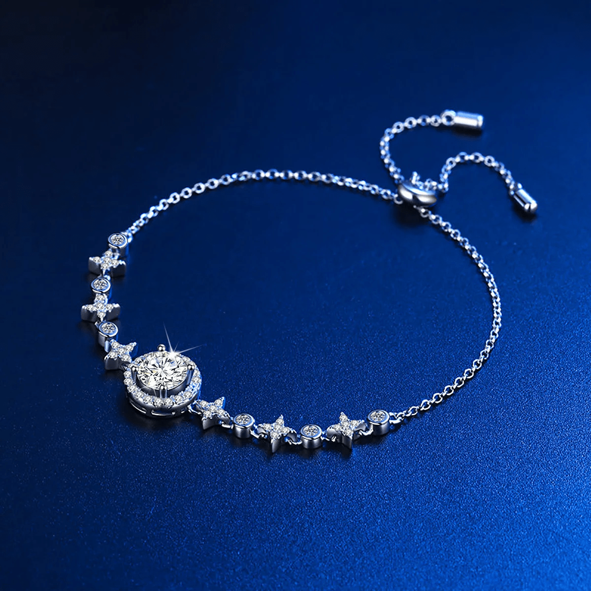 LORIELE - Bracelet Ajustable Thalia Lunestone Argent sterling 925 💎
