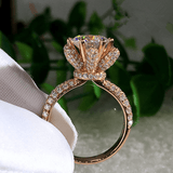 Bague Magnolia en argent sterling 925 avec Diamant 2 CARATS 💎