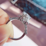 Bague Triumph Solitaire En Argent Sterling 925 - Diamant Moissanite 1 Carat 💎