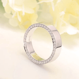 Anneaux de CARLA - Plaqué Or 18 Carats & Argent Sterling 925 - Diamant Moissanite 1 Carat 💎