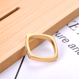 Bague Carrée Isolde Nacrée, Plaquée Or 14K - Diamant Moissanite 1 Carat 💎