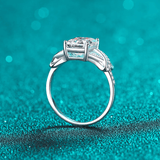 Bague Joyau d’Aqua Marine En Argent Sterling 925 - Diamant Moissanite 1 Carat 💎Loriele™