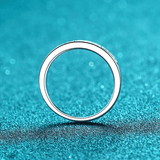 Bague Clarté Épurée En Argent Sterling 925 - Diamant Moissanite 1 Carat 💎Loriele™