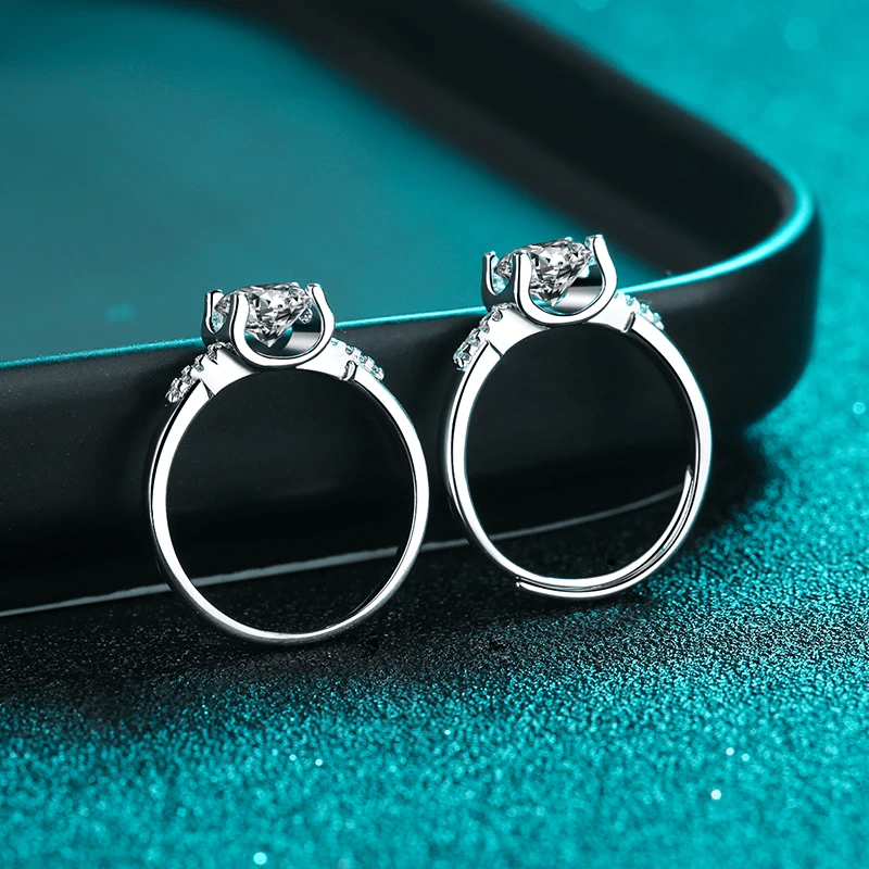 Bague SolitaireAntares Aurore En Argent Sterling 925 - Diamant Moissanite 1 Carat 💎Loriele™