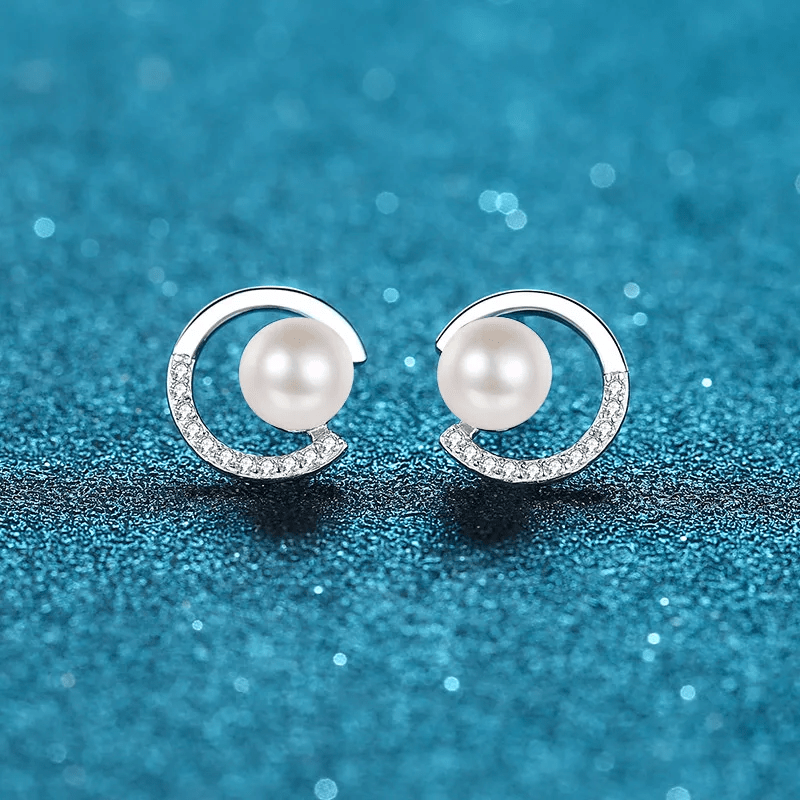 Boucles d'oreilles Perle Isabella en Argent Sterling 925 Loriele™