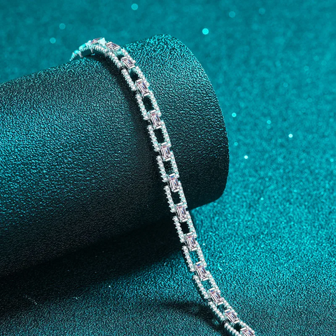 Bracelet Graceful Glint en Argent Sterling 925 avec Diamants Moissanite 💎