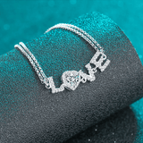 Bracelet Love Blissful en Argent Sterling 925 avec Diamants Moissanite 💎