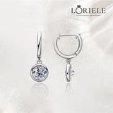 Boucles d'oreillesGlobe Éblouissant En Argent Sterling- Diamant Moissanite 1 Carat 💎