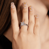 Bague Solitaire Dame de fer 🇫🇷 Argent Sterling 925 - Diamant Moissanite 1 Carat 💎