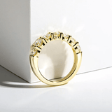 LORIELE - Bague Couronne d’Étoiles Séléné Plaqué Or 18 Carats - Diamant Moissanite 1 Carat 💎