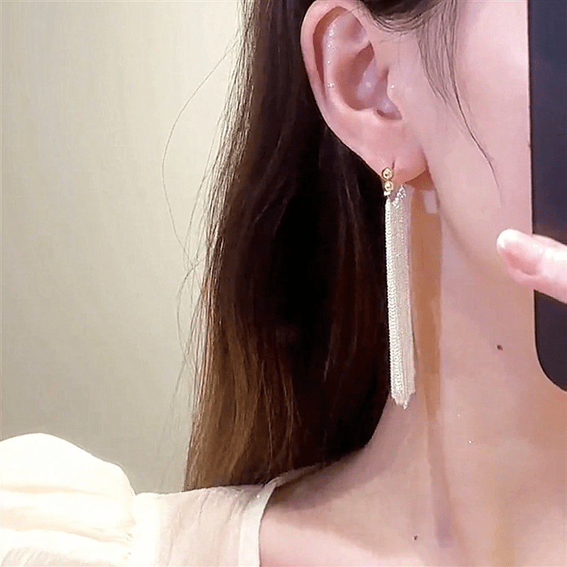 Boucles d'oreilles Cascade de Perles - Loriele™ ✨