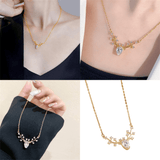 Pendentif Cerf Blanc en Diamant lazuli 💎 - Or 14K Loriele™