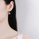 Boucles d'oreilles FĂ©erie Callista en Argent Sterling 925 - Diamant Moissanite 1 Carat đ