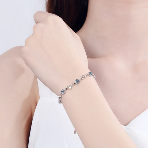 Bracelet Iris Shine en Argent Sterling 925 avec Diamants Moissanite 💎