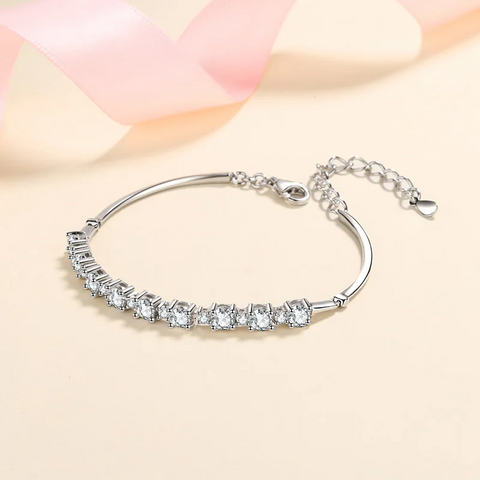 Bracelet Purity Prism en Argent Sterling 925 avec Diamants Moissanite 💎