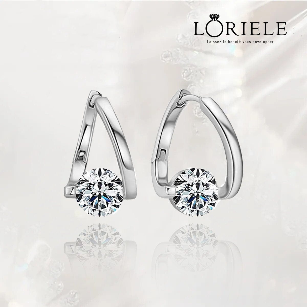 Boucles d'oreilles Pureté Étincelante En Argent Sterling - Diamant Moissanite 1 Carat 💎