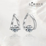 Boucles d'oreilles Pureté Étincelante En Argent Sterling - Diamant Moissanite 1 Carat 💎