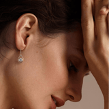 Boucles d'oreilles Goutte de Cristal - Diamant Moissanite 1 Carat 💎