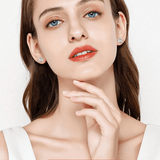 Boucles d'oreilles Rose des Sables Or Rose 18ct- Diamant Moissanite 1 Carat 💎