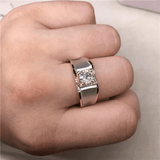 Bague Solitaire Gaïa Plaqué Or - Diamant Moissanite 1 Carat 💎