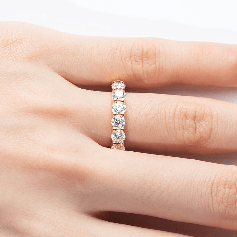 LORIELE - Bague Couronne d’Étoiles Séléné Plaqué Or 18 Carats - Diamant Moissanite 1 Carat 💎