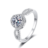 Bague Solitaire Élégance Éternelle en Argent Sterling 925- Diamant Moissanite 1 Carat 💎Loriele™