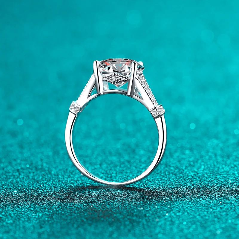 Bague Solitaire Éclat Divin En Argent Sterling 925 - Diamant Moissanite 1 Carat 💎Loriele™