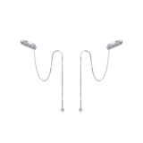 Boucles D'oreilles Chaine d'argent