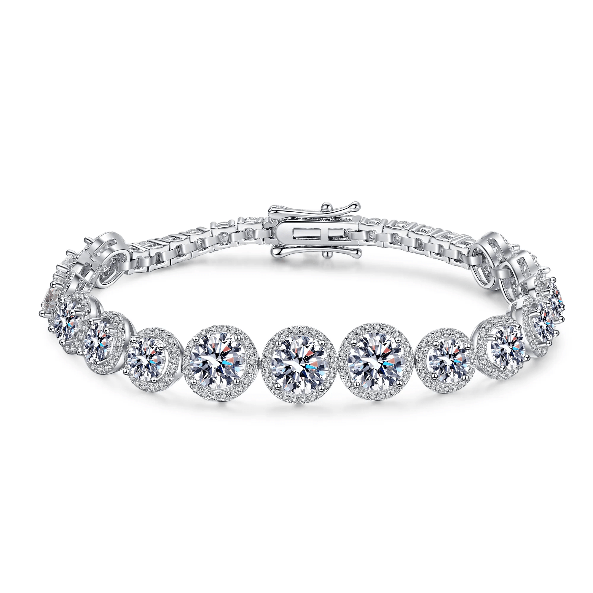 Bracelet Whispers of Moonlight en Argent Sterling 925 avec Diamants Moissanite 💎