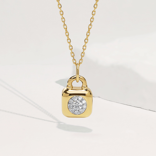 Collier Cadenas Aegis Hestia – Diamant Moissanite💎