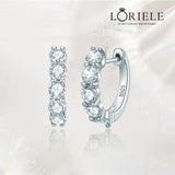 Boucles d'oreilles Quintessence Cristalline En Argent Sterling - Diamant Moissanite 1 Carat 💎