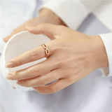 Bague Ajustable en maillons d'ore - LORIELE