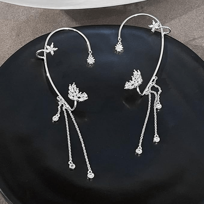 Clips d’oreilles Cascade d’Astéria💧- Zircone Cubique 💎 x2