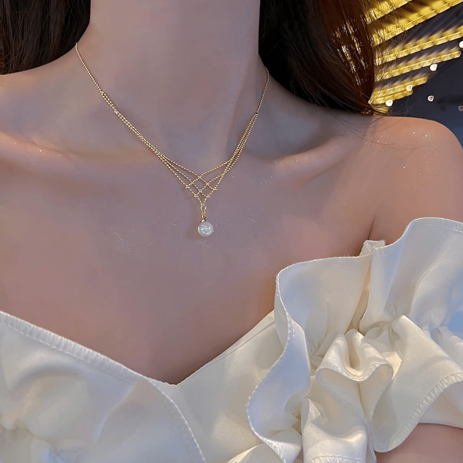 Collier Élégance Perla 🫧 - Or 14K Loriele™