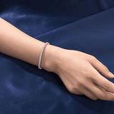 Bracelet Léonora Lapis en Argent sterling 925 - Diamant Moissanite 1 Carat 💎