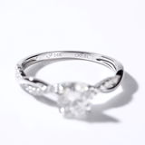 Bague Nœud du Destin En Argent Sterling 925 - Diamant Moissanite 1 Carat 💎